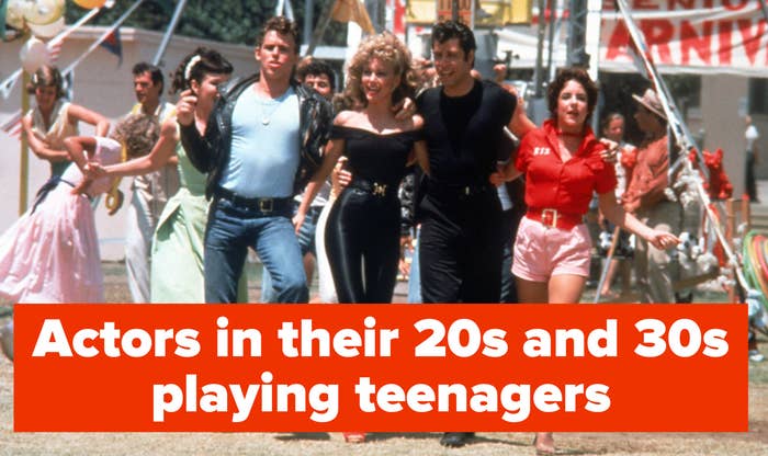 润滑脂的演员在20多岁和30多岁的青少年