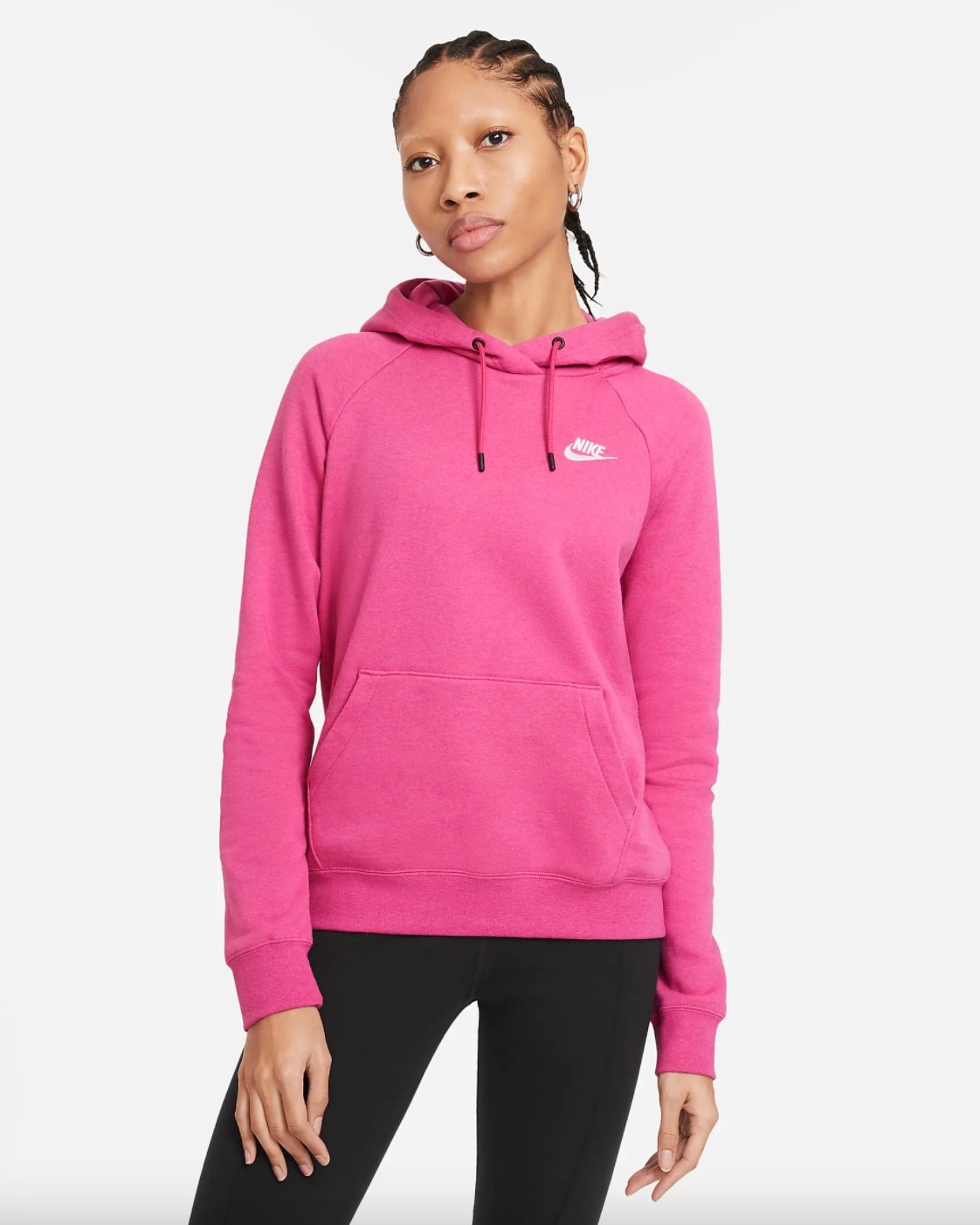 The sportswear essential hoodie in fuscia