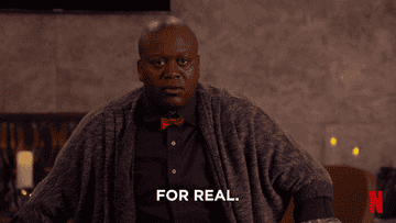 Titus Andromedon saying &quot;for real&quot;