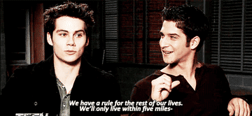 Dylan saying he and Tyler will always live within five miles of each other