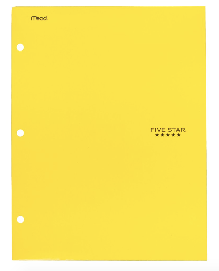 yellow folder