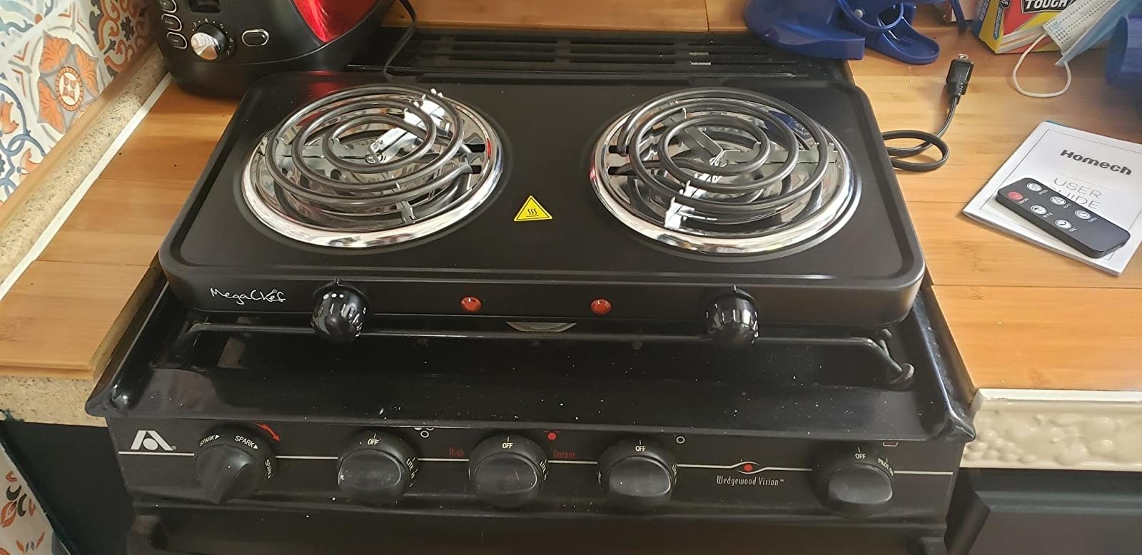 Review photo of the electric burner cooktop buffet range