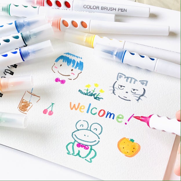 セリアの商品で一番凄いかも 1本37円の 水彩イラストペン が楽しすぎた話 Buzzfeed Japan 100均のイラストペン ってどうなのかな To ｄメニューニュース Nttドコモ