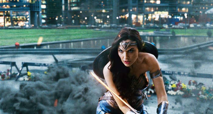 Gal Gadot as Wonder Woman in Justice League