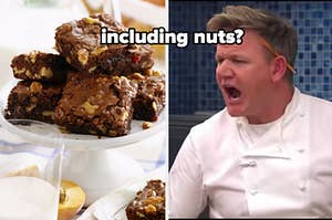 including nuts? brownies and mad gordon ramsey