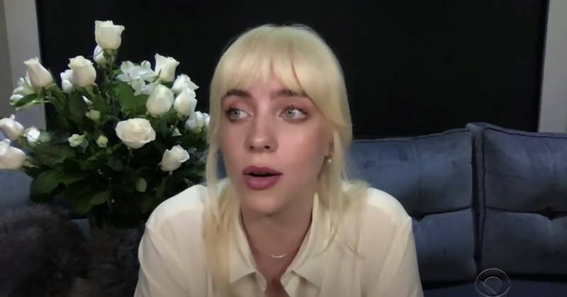 CBS / youtube.com 'I mean, it's amazing,' Billie added. 'It was so weird, the day that all those pictures came out,' she went on. 'Because I'd post one and then I'd see, 'Billie Eilish has broken the record for the fastest picture ever liked!' And then I would post another one, and it would say, 'Billie Eilish just broke the other record she just broke with the new fastest picture ever liked!'' 'It's been crazy,' she said. 'It's been a very weird, surreal week.'