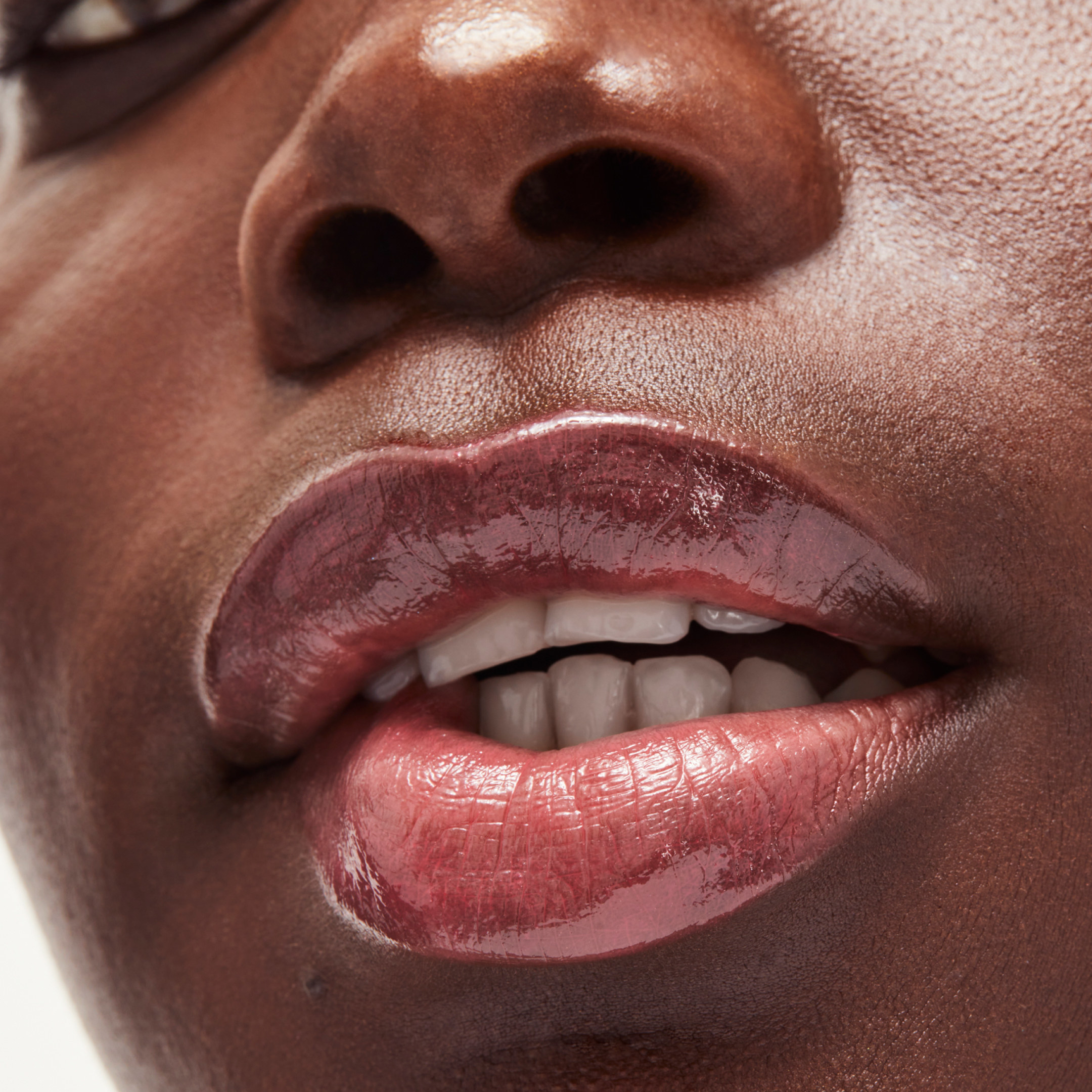 Close-up shot of model&#x27;s lips