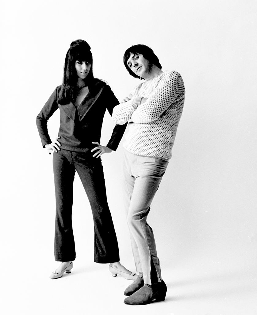 Sonny Bono and Cher pose for a portrait session in October 1964