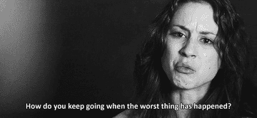 Spencer saying &quot;how do you keep going when the worst thing has happened?&quot;