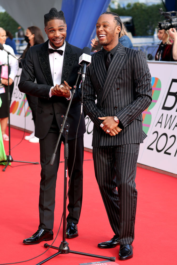  Young T and Bugsey arrive at The BRIT Awards 2021