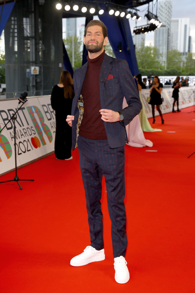 Nathan Dawe arrives at The BRIT Awards 2021