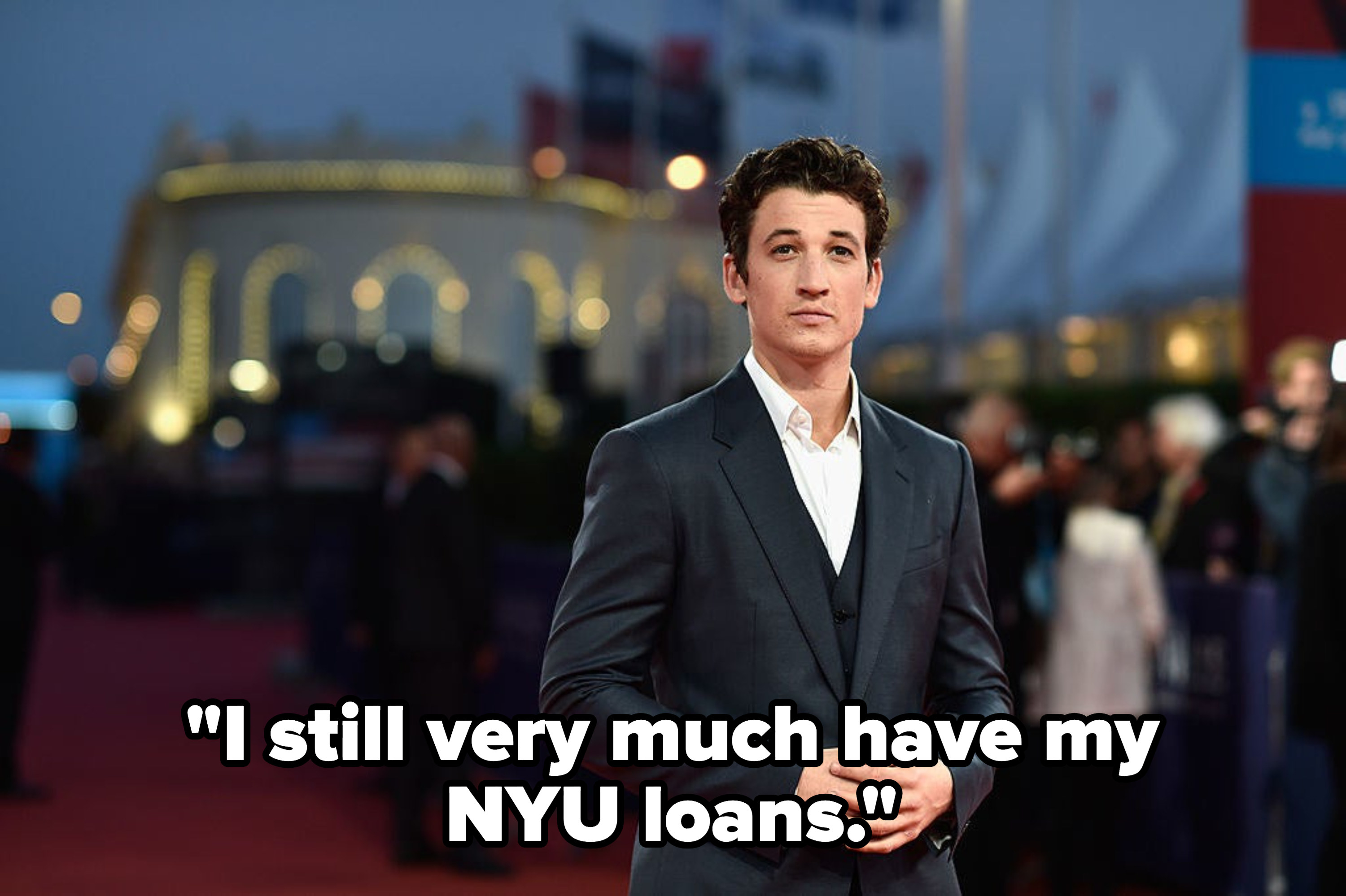 Caption: I still very much have my NYU loans
