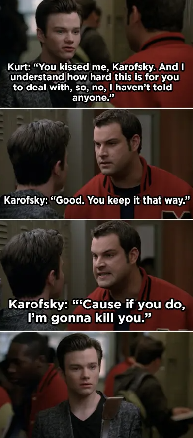 Karofsky threatening to kill Kurt