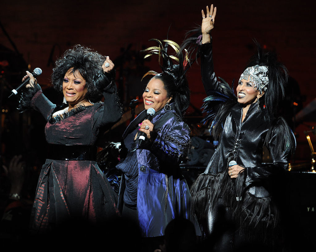 Patti LaBelle, Sarah Dash, and Nona Hendryx performing at the Apollo Theater in 2008