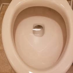 the same toilet from the gif spotlessly clean