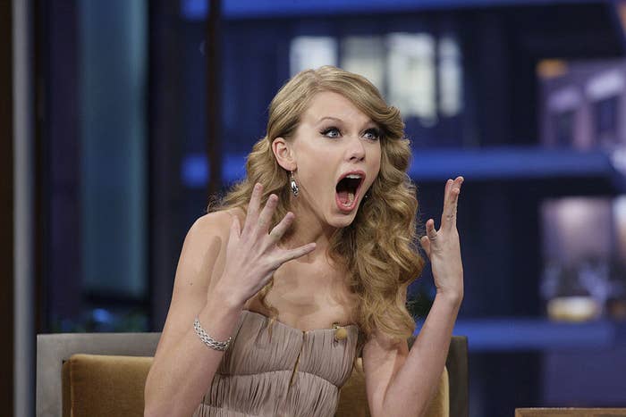 taylor being surprised