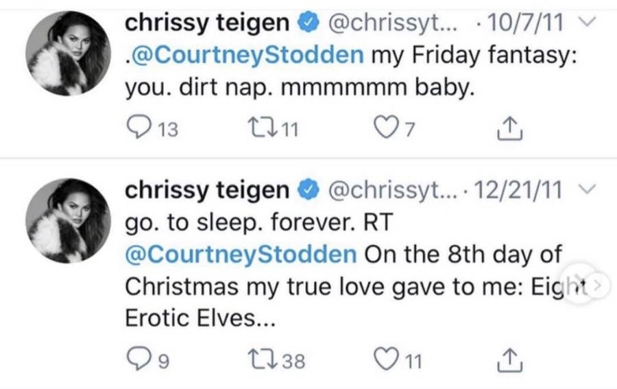pics Chrissy Teigen Tweets Buzzfeed courtney stodden for her old tweets