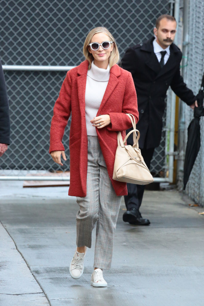 Emily Blunt walking in Los Angeles