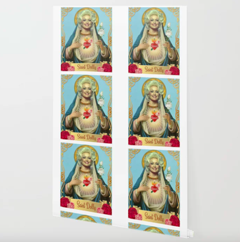 A close up of the wallpaper