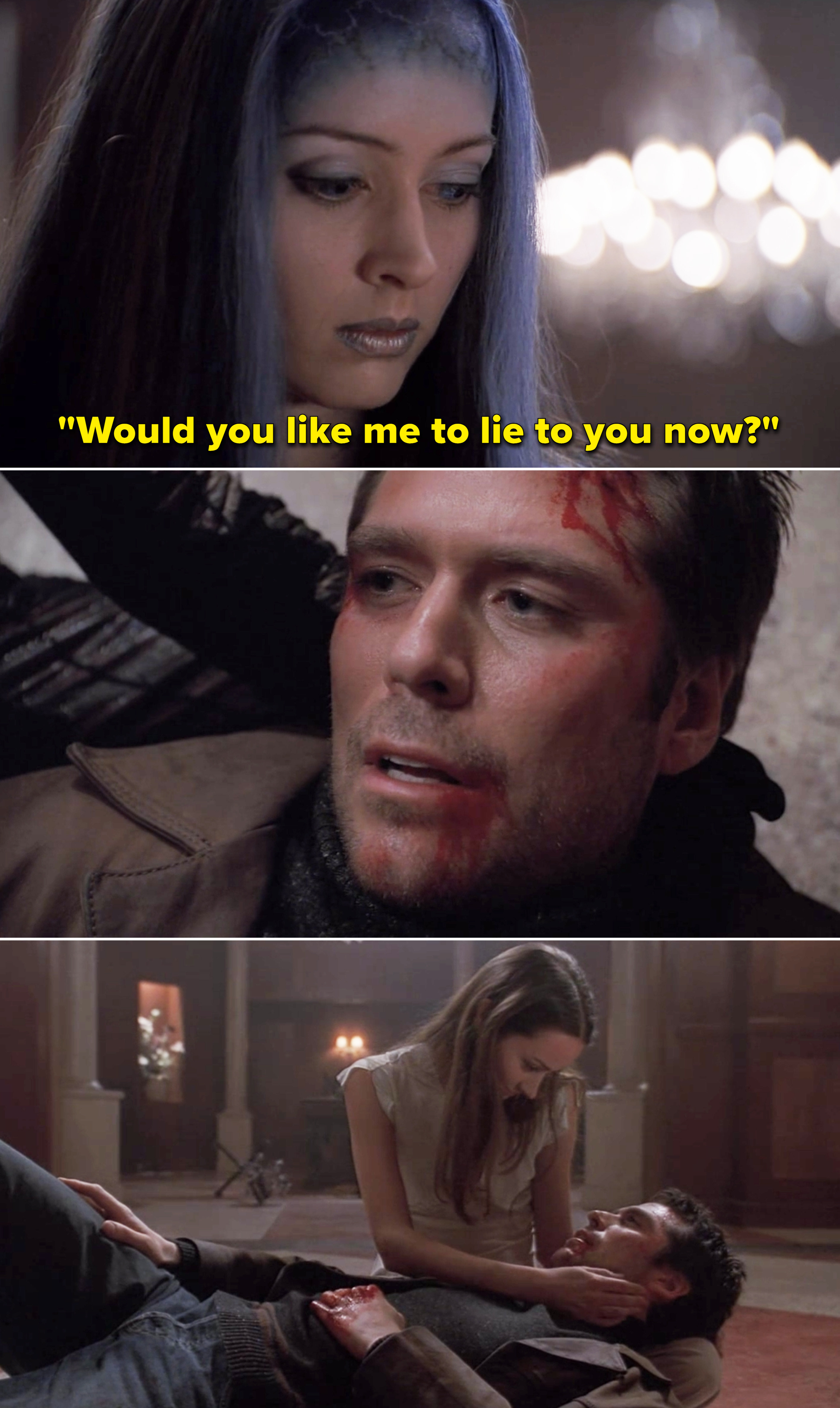 Illyria saying, &quot;Would you like me to lie to you now?&quot;