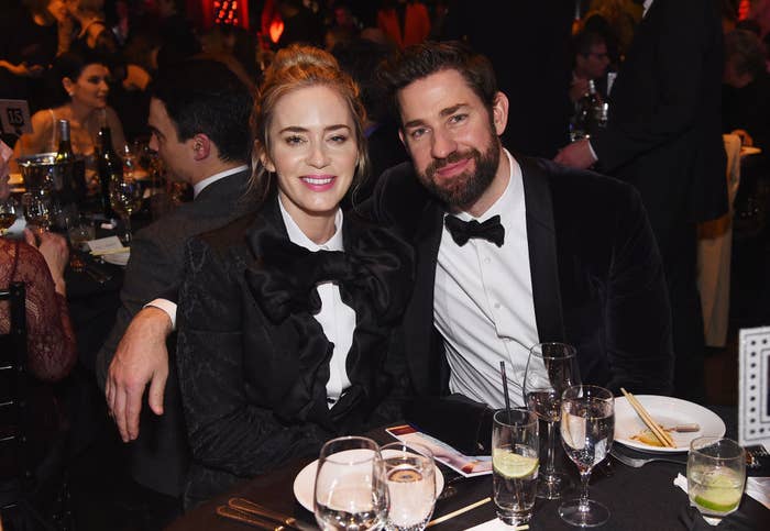 Emily Blunt and John Krasinski at the annual Writers Guild Awards