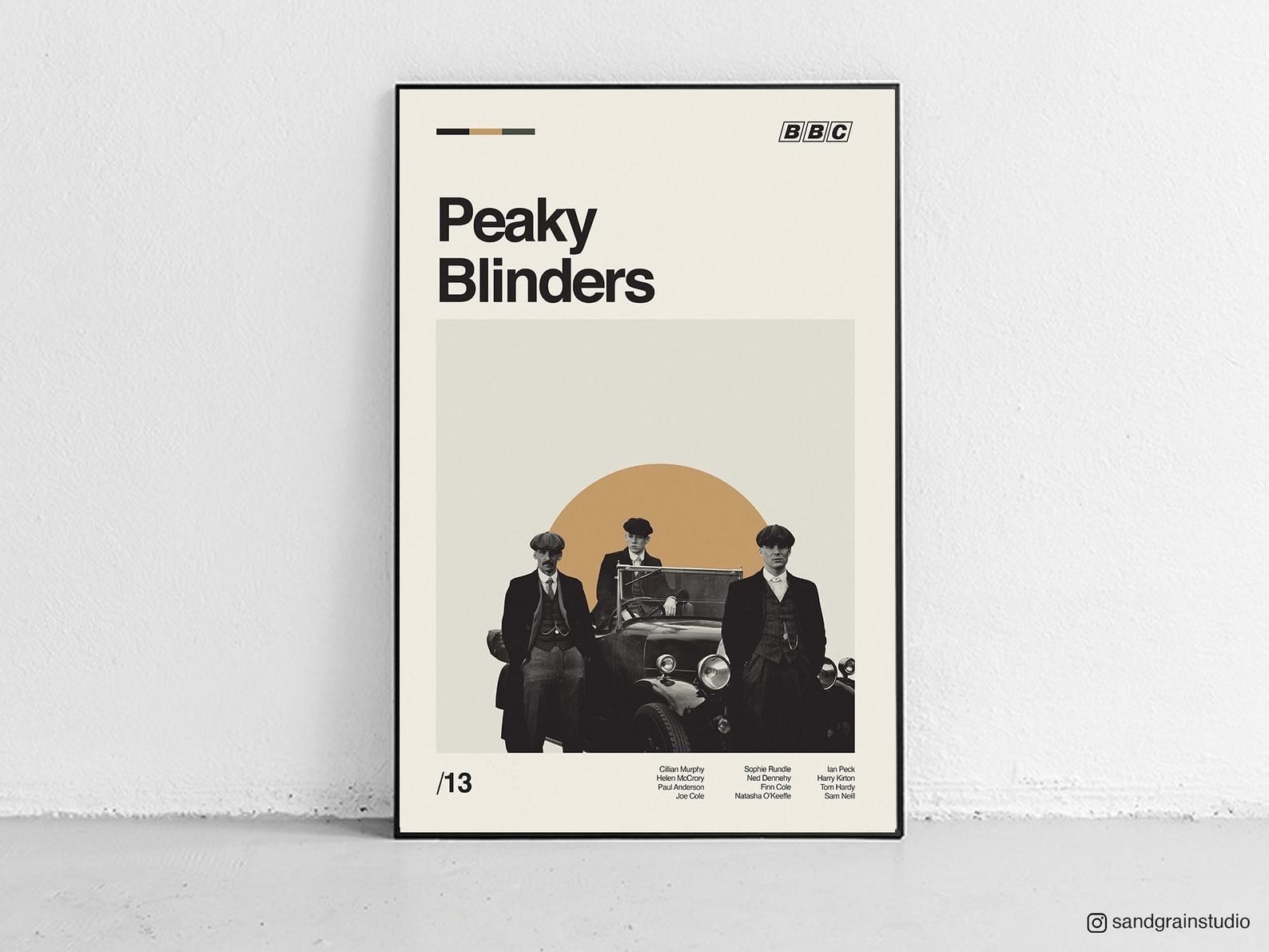 a retro-style Peaky Blinders poster
