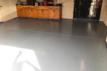 Garage after paint, smooth and clear 