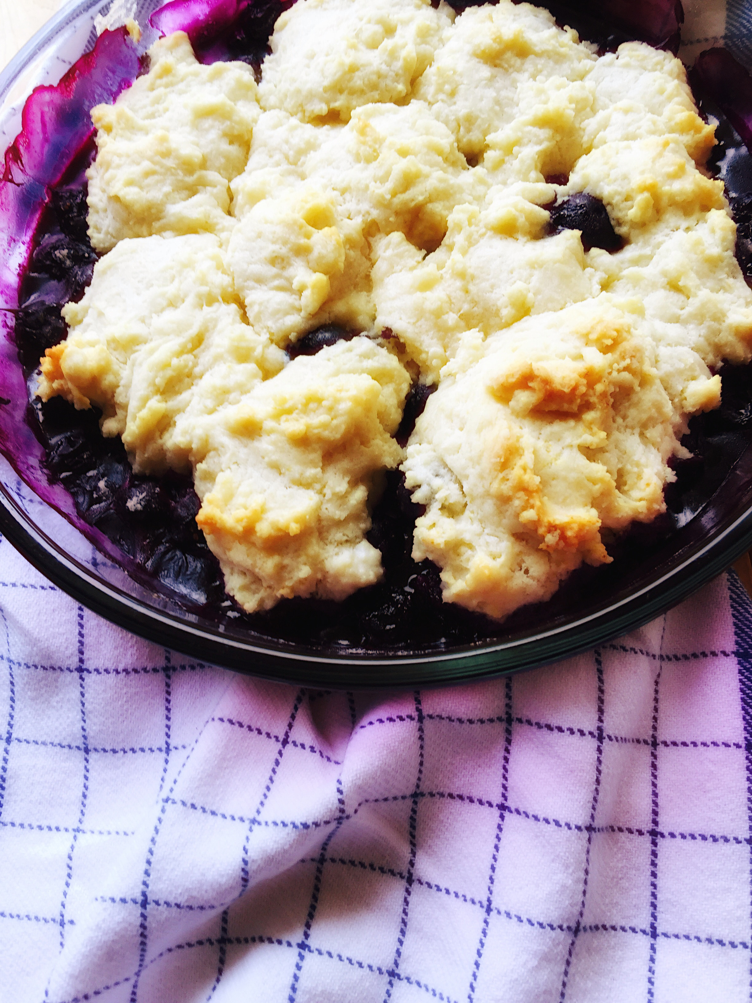 Huckleberry cobbler.