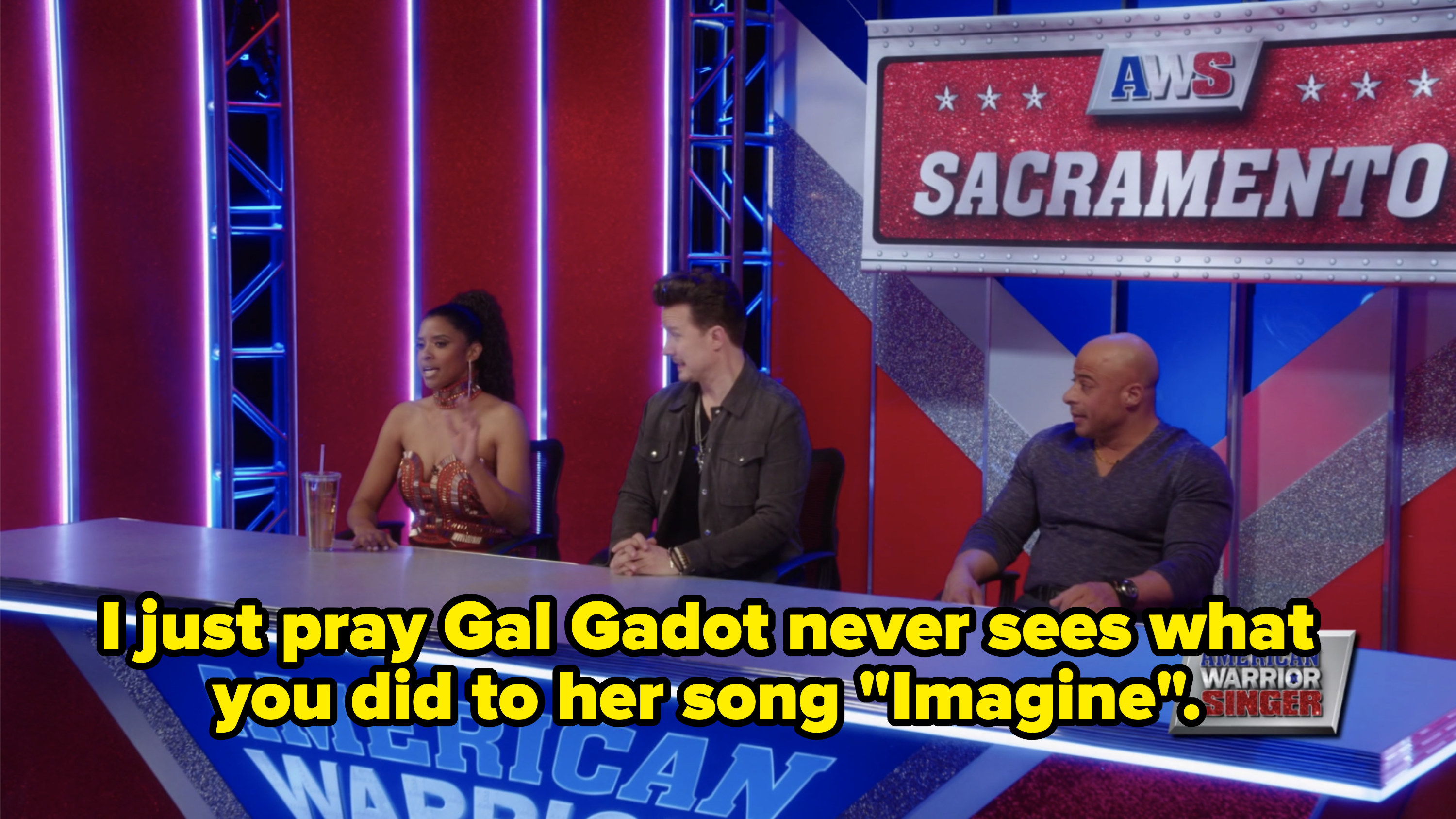 Wickie saying she prays Gal Gadot never sees what she did to the song &quot;Imagine&quot;