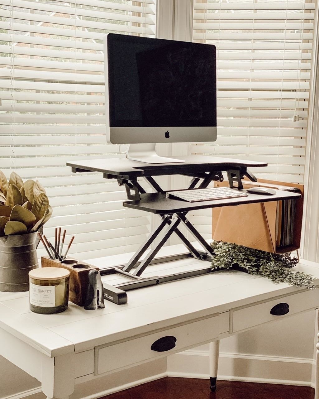 the two-tiered standing desk