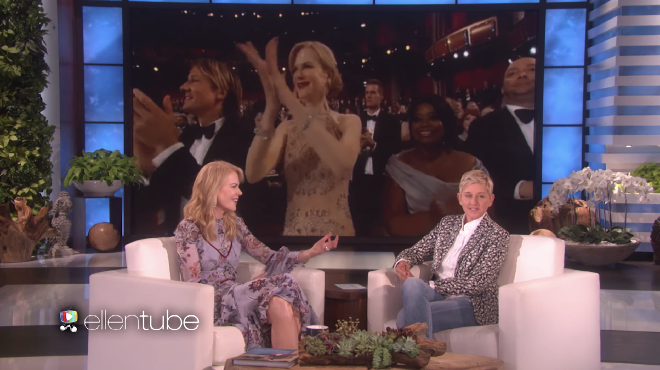 Nicole Kidman appearing on The Ellen Show