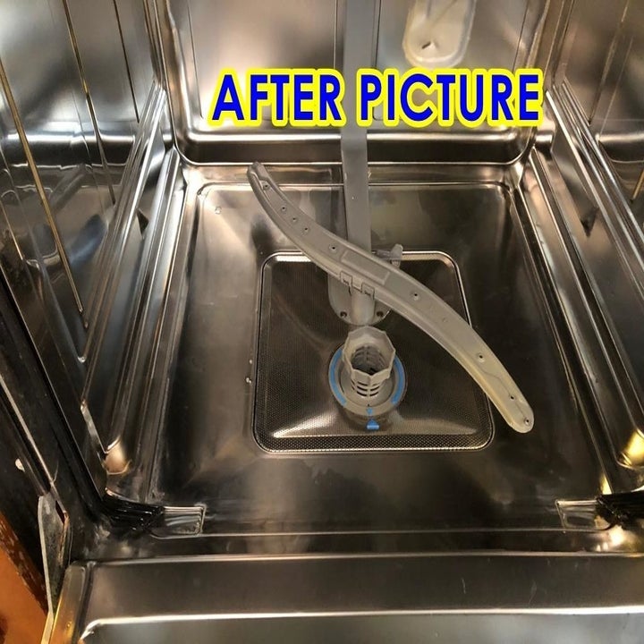 After results of inside dishwasher after using Affresh cleaner