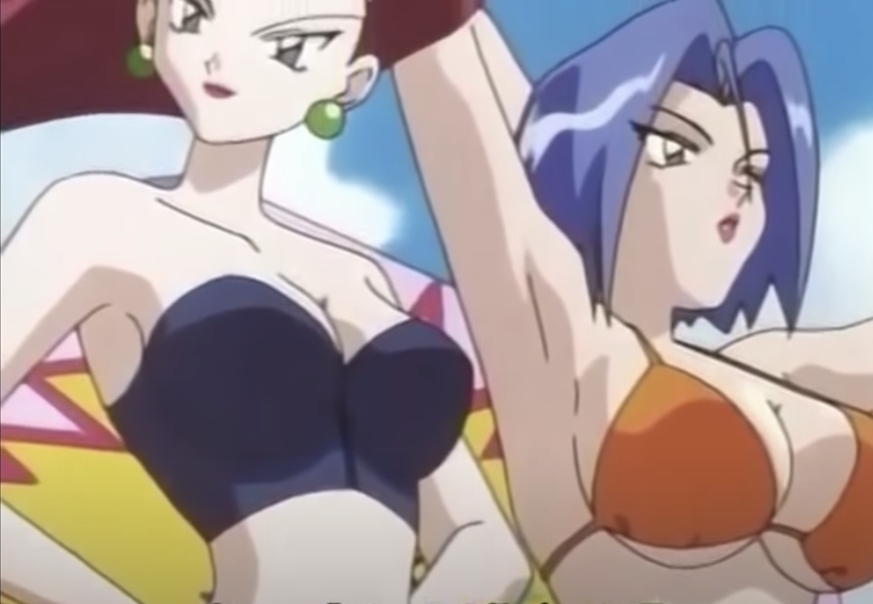 James and Jessie in bikinis