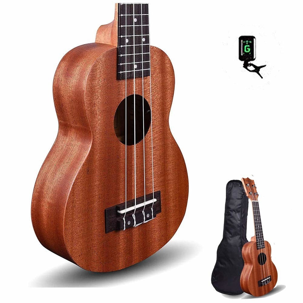 Ukulele comes with bag and tuner.