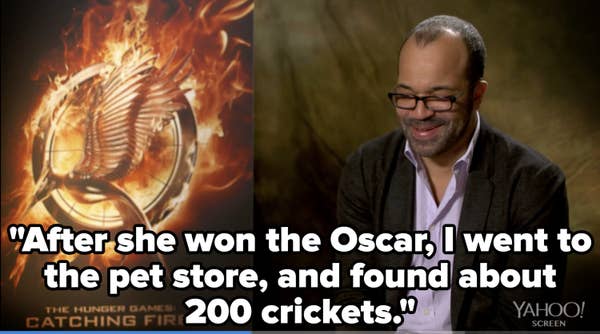 Jeffrey Wright quote: After she won the Oscar, I went to the pet store, and found about 200 crickets