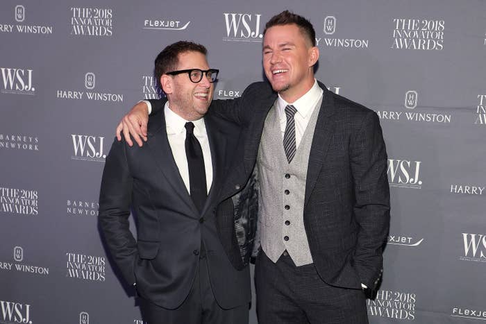 Jonah Hill and Channing Tatum on the red carpet