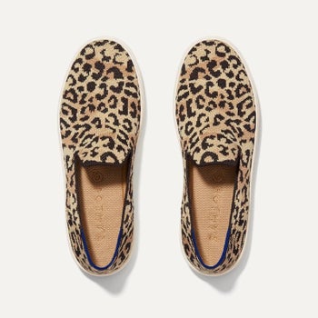 cheetah print slip on sneakers