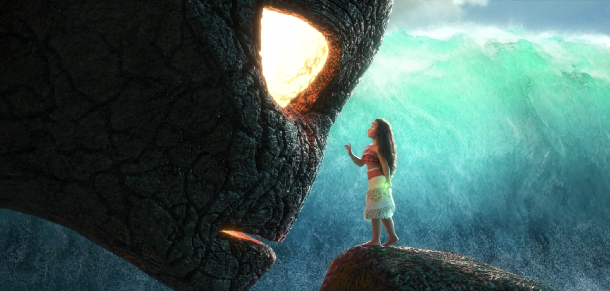 Moana reaching out to Te Kā