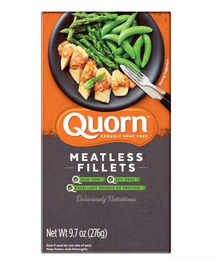 A box of Quorn meatless chik&#x27;n fillets