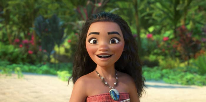 Moana smiling