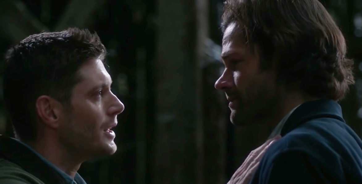 Jared Padalecki as Sam Winchester and Jensen Ackles as Dean Winchester in the show &quot;Supernatural.&quot;