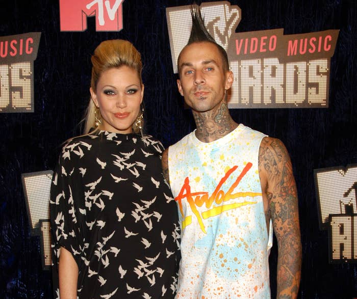 Travis and Shanna pose at an awards show shortly after they were married