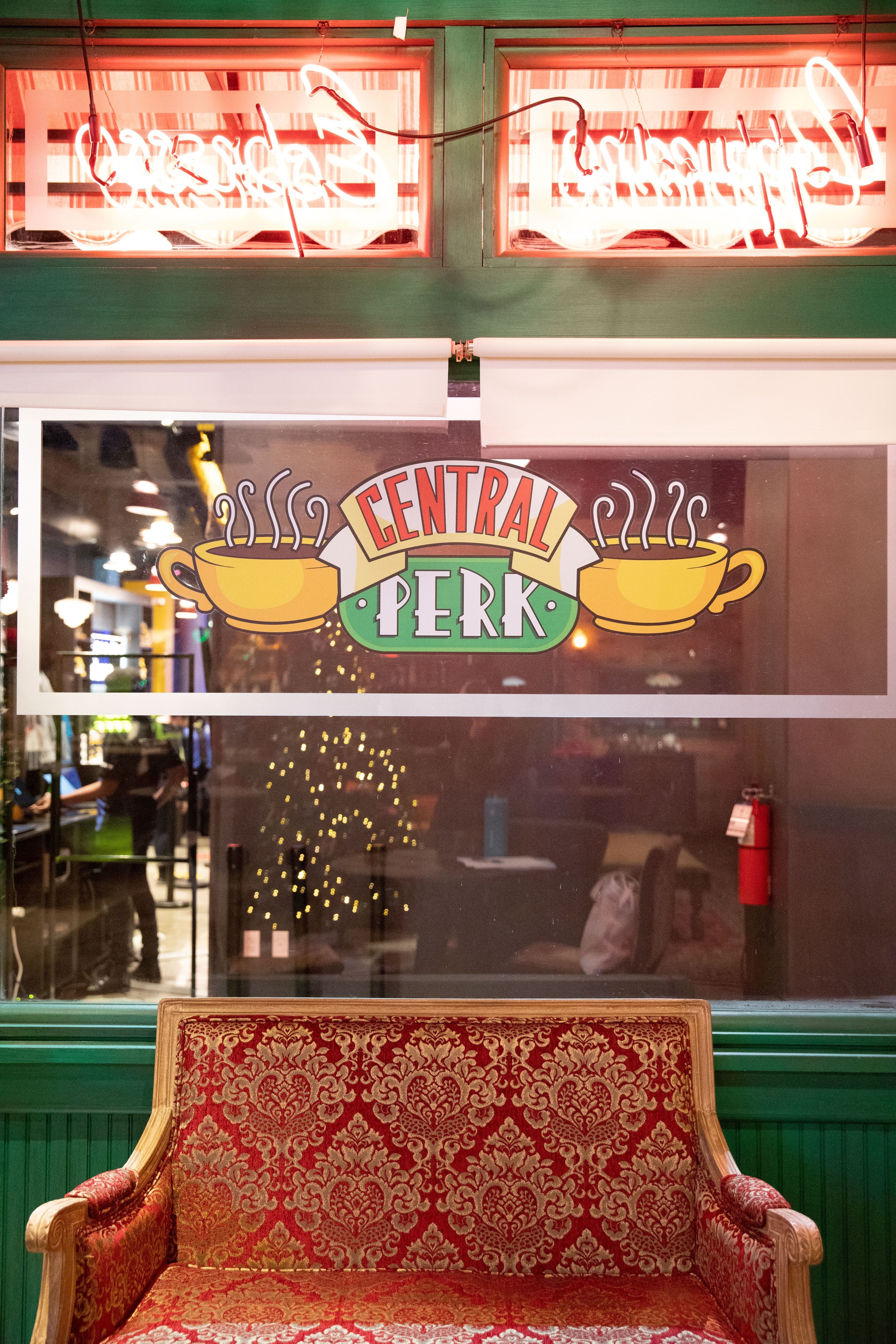 the Central Perk sign