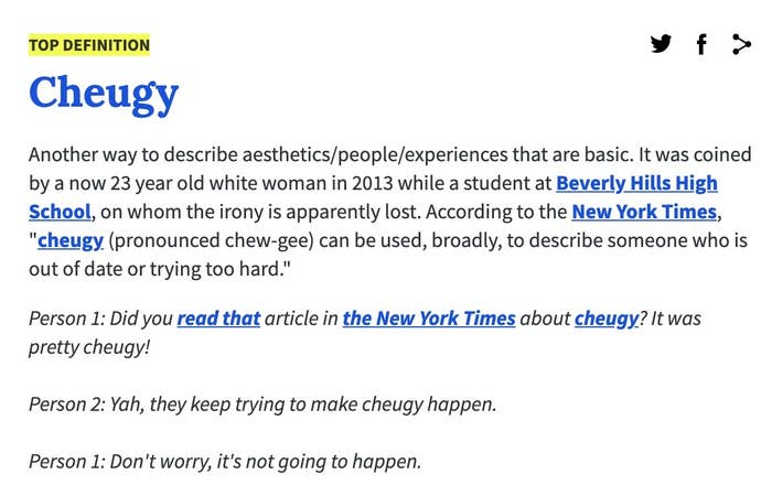 A screenshot of the Urban Dictionary definition