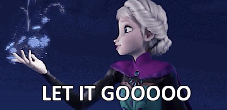 Elsa from &quot;Frozen&quot; singing, &quot;Let it go&quot;