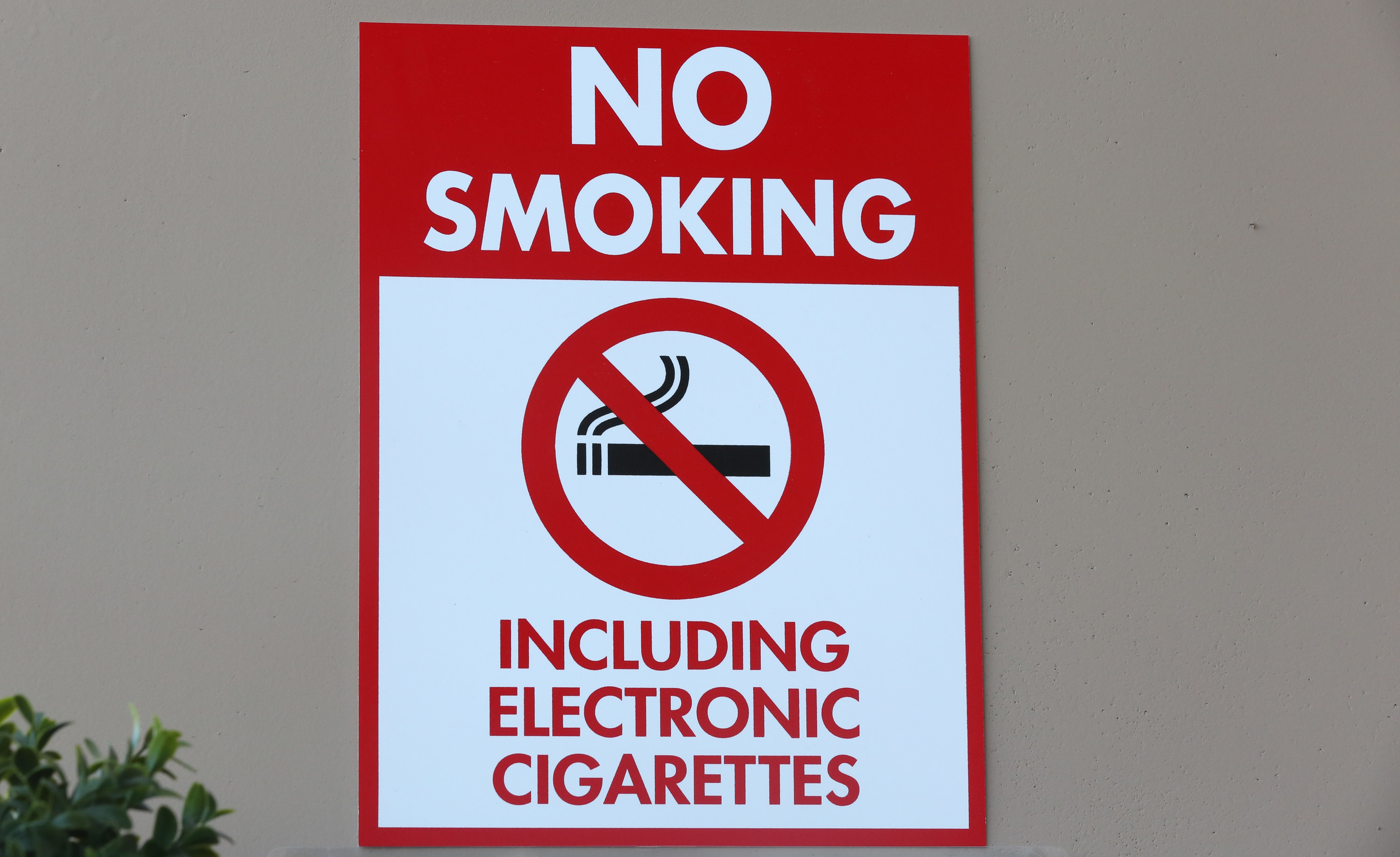 No smoking sign