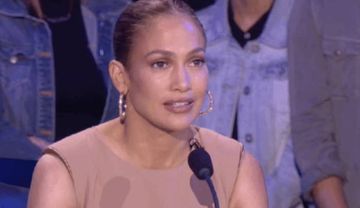 Jennifer Lopez on &quot;American Idol&quot; making a shocked/disgusted face