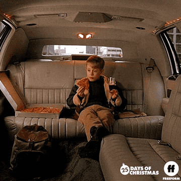 Kevin in the limo in home alone 2