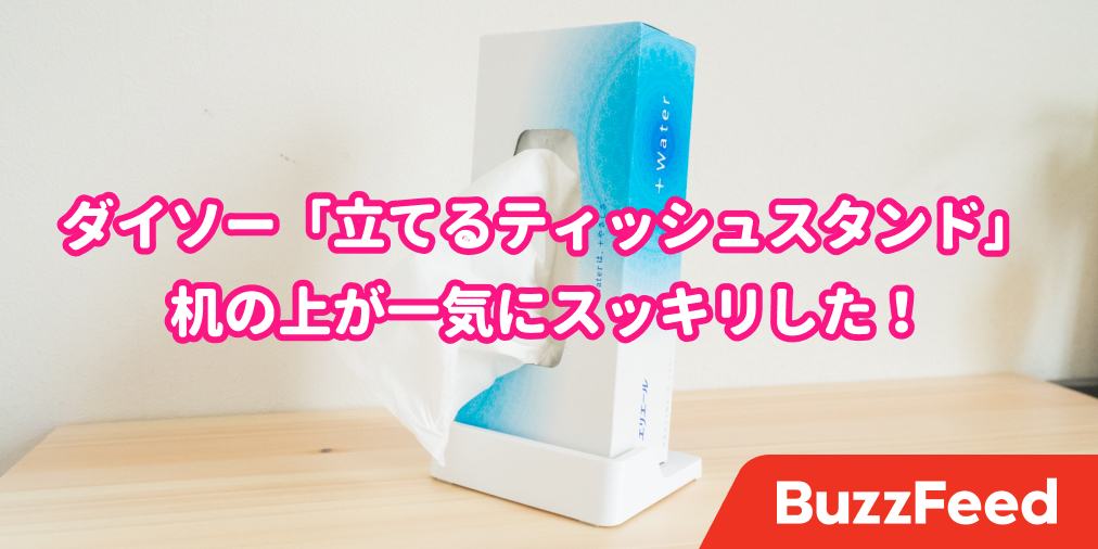 まさか その発想はなかった ダイソーの 立てるティッシュボックス がスゴすぎる