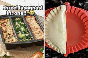 lasagna pan and dough press 